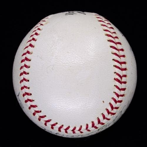 1965. CASEY STENGEL SINGL potpisan onl bejzbol Yankees PSA LOA AH05406 - Autografirani bejzbol