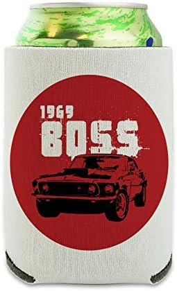 Ford Mustang 1969 Boss Can Cooler - Zagrljaj zagrljaja s rukom za rukav, izolirani napitak - Piće izoliran držač