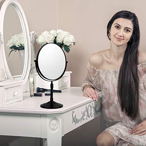 Luxshiny LED šminka zrcalna šminka ispraznost ogledalo okrugli stol ogledalo, povećalo ispraznost ogledalo dvostrano ogledalo