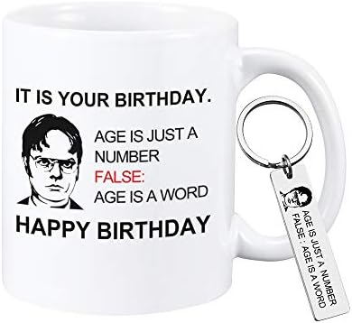 Ynouu, to je tvoja rođendanska kava šalica uredske robe za rođendan za rođenje za obožavatelje Dwight Schrute, šalicu za