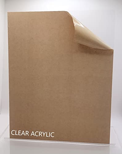 10 x13 nominalni 1/4 akrilni list, domaća, papirnata maska, plastika pleksiglasa, bistro, pakiranje od 2