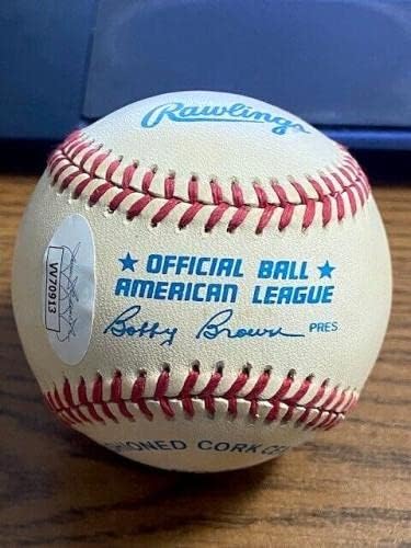 Enos Slaughter potpisao je autogramirani oal bejzbol! Kardinali, Yankees, A's! HOF JSA - Autografirani bejzbol