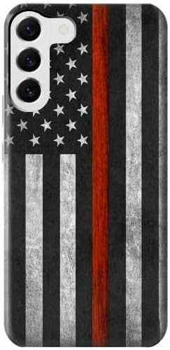 R3472 Firefighter Thin Red Line Flag Cover za Samsung Galaxy S23 Plus