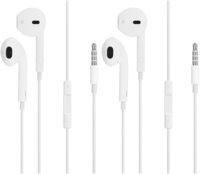 2 pakiranje ožičenih ušiju/slušalica/slušalice/slušalice s 3,5 mm ožičenim ušnim ušima [Apple MFI certificiran] s MIC -om,