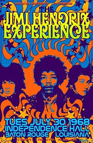 Keviewly Jimi Hendrix koncert Tin potpisuje metalni plakat Upozorenje Dekor za garažu za kuću vrt retro limen znak zid rođendanska