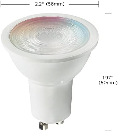 LED inteligentna svjetiljka od 5,5 vata od 2700 K do 5000 K S kontrolom od 9,5 K, promjenjivom bojom i prilagodljivom bijelom,