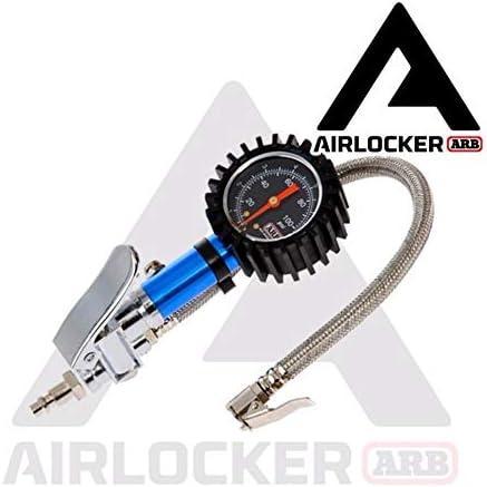 ARB ARB605A Monitor tlaka guma Nadmetanje i deflator s analognim mjeračem i pletenim fleksibilnim crijevom, plava