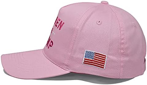 Ženski šešir s Trumpovim sloganom s podesivom bejzbolskom kapom američke zastave