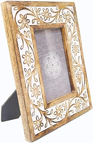 Kuća Sajja 4x6 inčni foto okvir izrađen od tablice od čvrstog drveta gornji zaslon za prikaz slike za prikaz okvira za stol