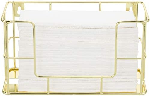 MyGift moderni mesingani ton metal žice komercijalni zidni zidni ili tabletop papir savijeni nosač ručnika za dodjelu ručnika