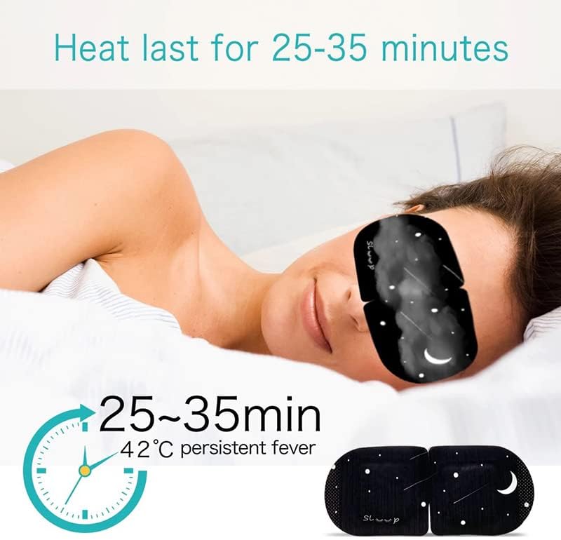 ; 15 pakiranja parnih maski za suhe oči, spa tople maske za oči, maske za spavanje protiv oteklina koje ublažavaju umor očiju,